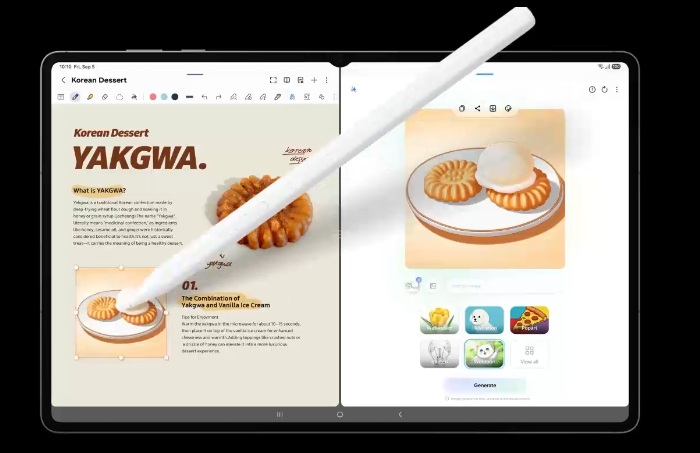 Tablet Samsung Galaxy Tab S11 funkcja Drawing Assist 